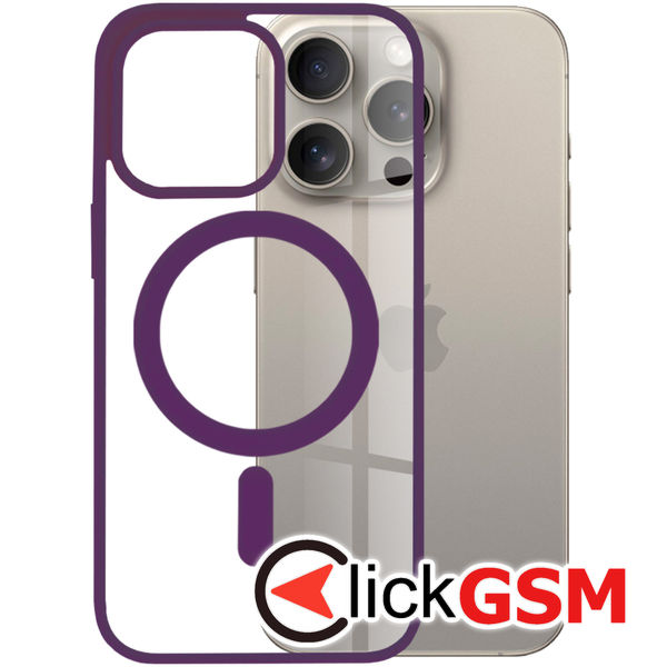 Husa de protectie Techsuit MagSafe Pro compatibil cu iPhone 15 Pro Max - Mov