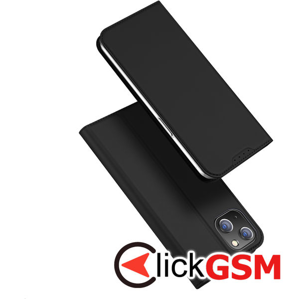 Husa de protectie tip carte Dux Ducis Skin Pro compatibil cu iPhone 15 Plus - Negru