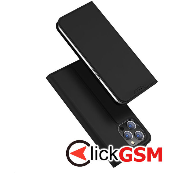 Husa de protectie tip carte Dux Ducis Skin Pro compatibil cu iPhone 15 Pro Max - Negru