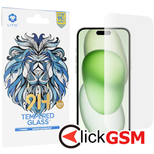Lito - 2.5D Classic Glass - iPhone 15 Plus - Clear
