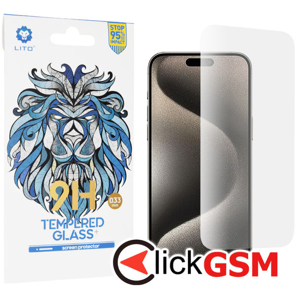 Lito - 2.5D Classic Glass - iPhone 15 Pro Max - Clear