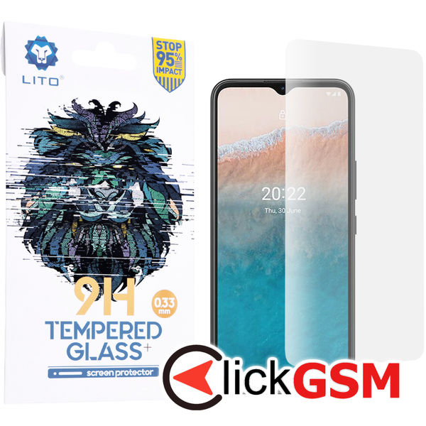 Lito - 2.5D Classic Glass - Nokia C21 Plus - Clear