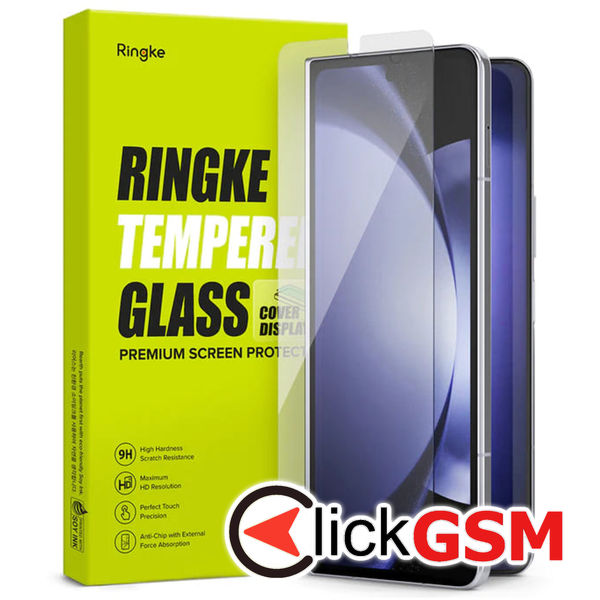 Folie de protectie Ringke Cover Display Tempered Glass pentru Samsung Galaxy Z Fold 5 - Transparent