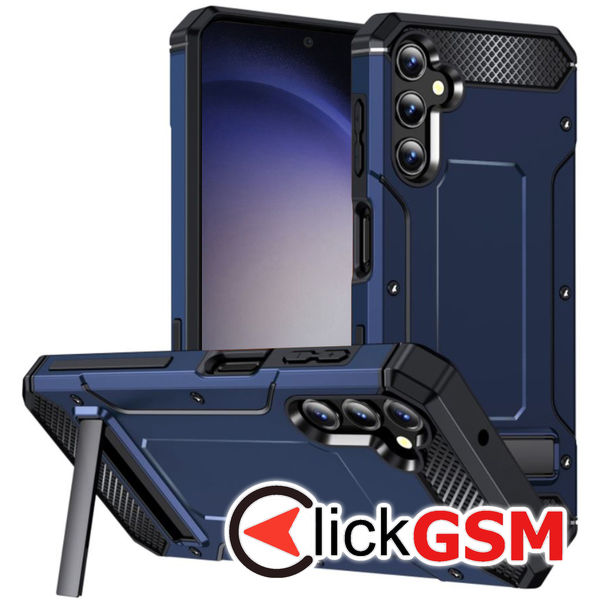 Husa de protectie Techsuit Hybrid Armor Kickstand pentru Samsung Galaxy S23 FE - Albastru