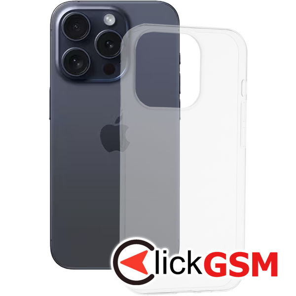 Husa de protectie Techsuit Clear Silicone compatibil cu iPhone 15 Pro - Transparent