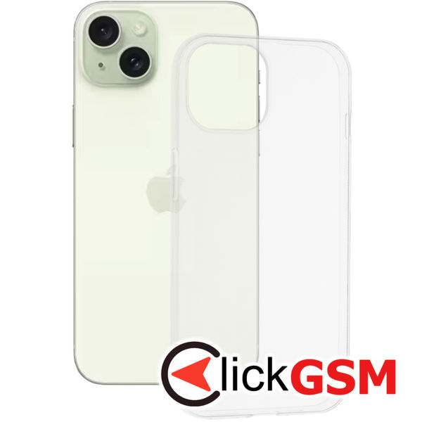 Husa de protectie Techsuit Clear Silicone compatibil cu iPhone 15 Plus - Transparent