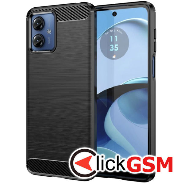 Techsuit - Carbon Silicone - Motorola Moto G14 - Black