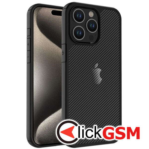 Techsuit - CarbonFuse - iPhone 15 Pro - Black