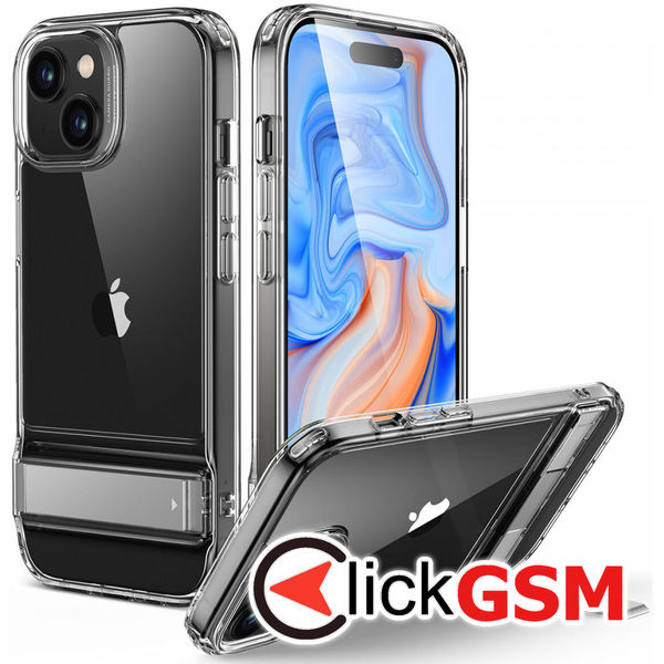 ESR - Air Shield Boost Kickstand - iPhone 15 Plus - Clear