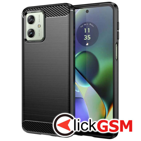 Techsuit - Carbon Silicone - Motorola Moto G54 / Moto G54 Power Edition / Moto G64 - Black