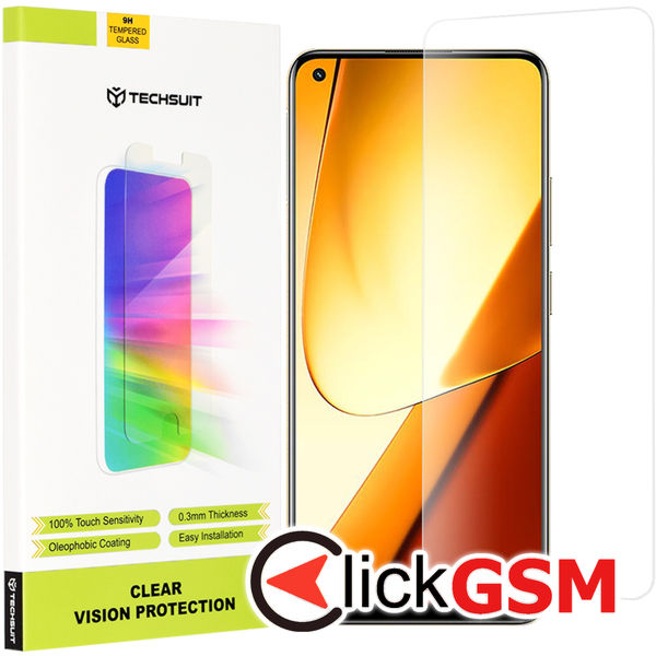Techsuit - Clear Vision Glass - Realme 11 - Transparent