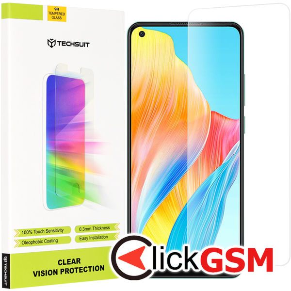 Techsuit - Clear Vision Glass - Oppo A78 4G - Transparent