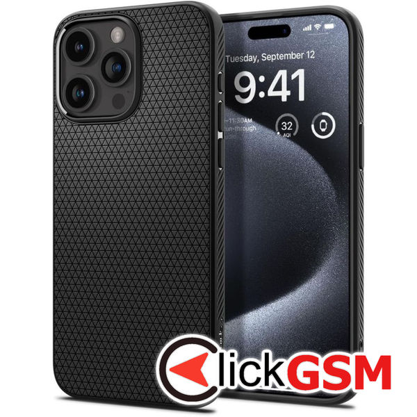 Spigen - Liquid Air - iPhone 15 Pro - Matte Black