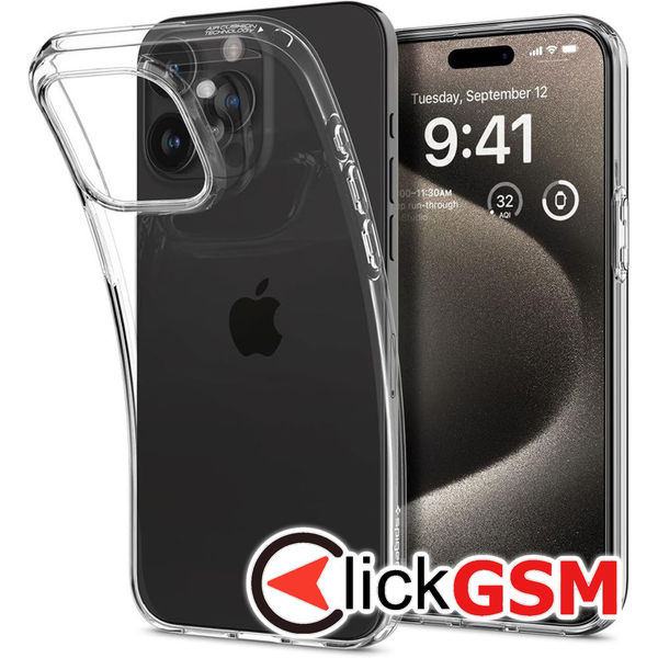 Spigen - Liquid Crystal - iPhone 15 Pro Max - Clear