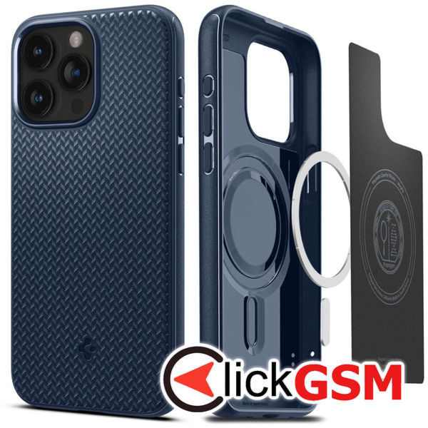 Spigen - Mag Armor - iPhone 15 Pro Max - Navy Blue