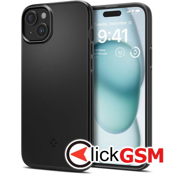 Spigen - Thin Fit - iPhone 15 - Black