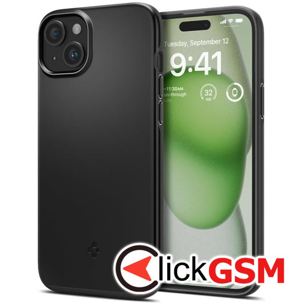 Spigen - Thin Fit - iPhone 15 Plus - Black
