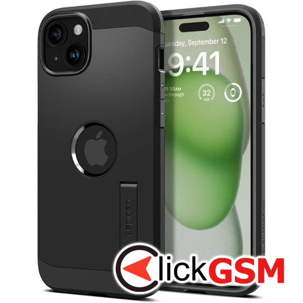 Spigen - Tough Armor MagSafe - iPhone 15 - Black
