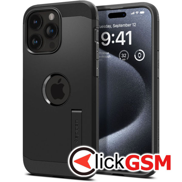 Spigen - Tough Armor MagSafe - iPhone 15 Pro Max - Black