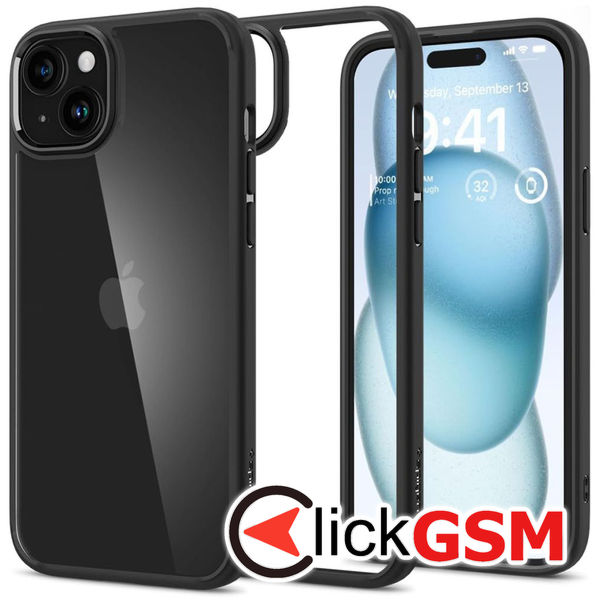 Spigen - Ultra Hybrid - iPhone 15 - Matte Black