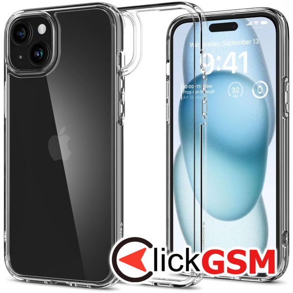 Spigen - Ultra Hybrid - iPhone 15 - Clear