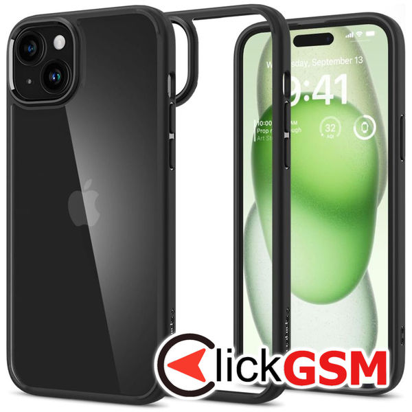 Spigen - Ultra Hybrid - iPhone 15 Plus - Matte Black
