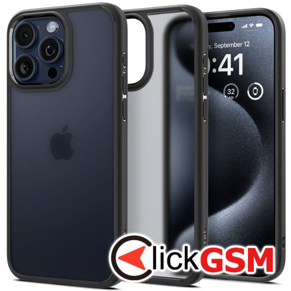 Spigen - Ultra Hybrid - iPhone 15 Pro - Frost Black