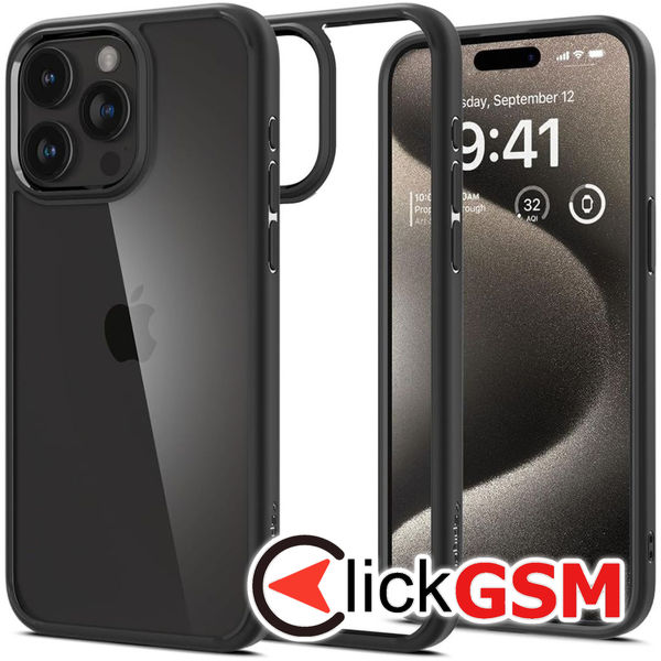Spigen - Ultra Hybrid - iPhone 15 Pro - Matte Black