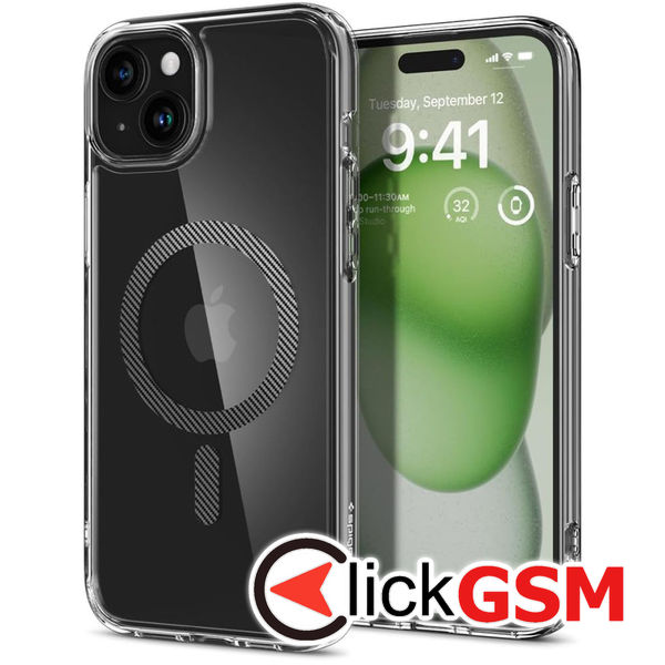 Spigen - Ultra Hybrid MagSafe - iPhone 15 - Carbon Fiber