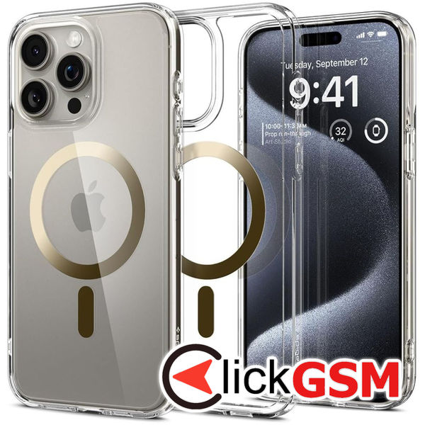 Spigen - Ultra Hybrid MagSafe - iPhone 15 Pro Max - Gold
