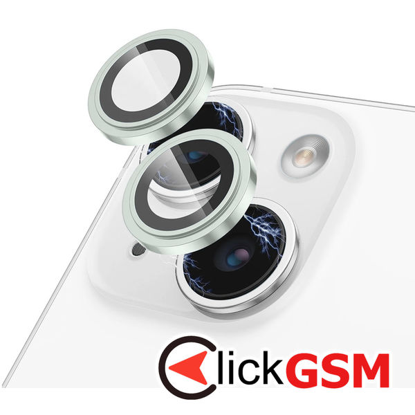 Lito - S+ Camera Glass Protector - iPhone 15 / 15 Plus - Green