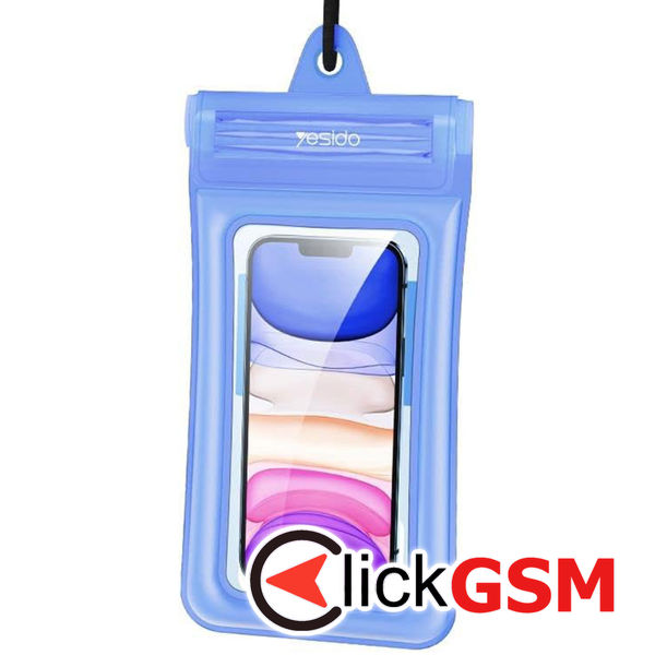 Yesido - Waterproof Case (WB11) - IPX8, for Phone max. 6.8" - Blue