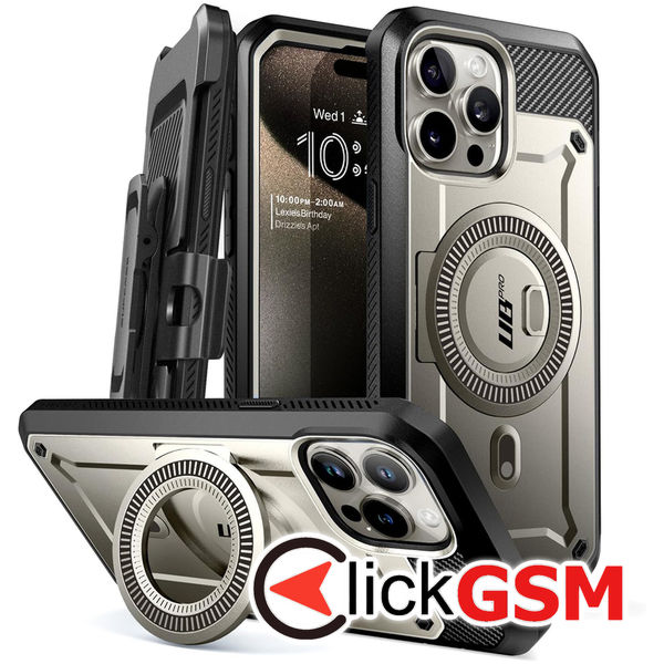 Supcase - Unicorn Beetle Pro MagSafe - iPhone 15 Pro - Titan Gray