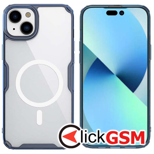 Nillkin - Nature TPU MagSafe Case - iPhone 15 Plus - Blue