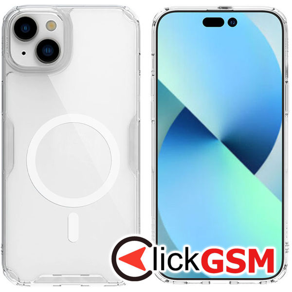 Nillkin - Nature TPU MagSafe Case - iPhone 15 Plus - Transparent