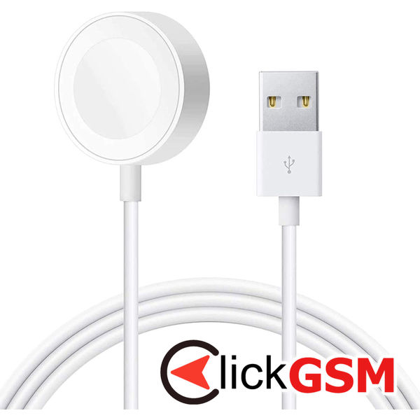 Apple - Wireless Charging Cable (MX2F2ZM/A) - USB to Apple Watch, 2m - White (Bulk Packing)