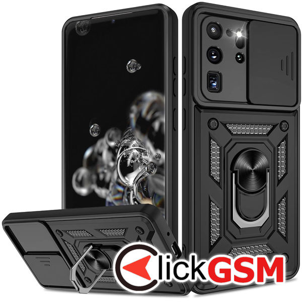 Techsuit - CamShield Series - Samsung Galaxy S20 Ultra 4G / S20 Ultra 5G - Black