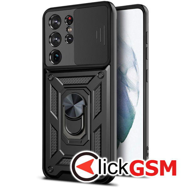 Techsuit - CamShield Series - Samsung Galaxy S21 Ultra 5G - Black