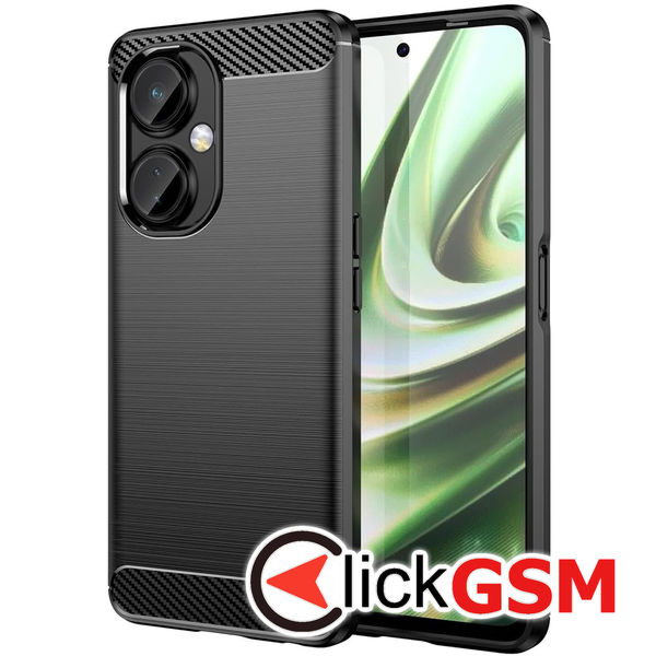 Techsuit - Carbon Silicone - OnePlus Nord CE 3 Lite - Black
