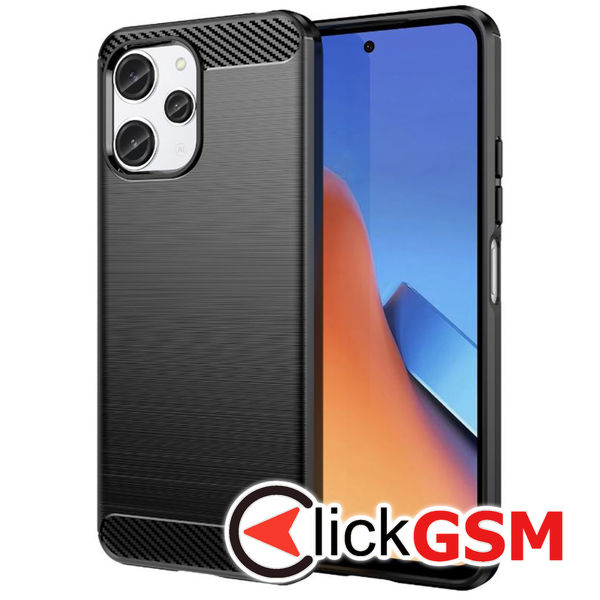 Techsuit - Carbon Silicone - Xiaomi Redmi 12 4G / 12 5G - Black