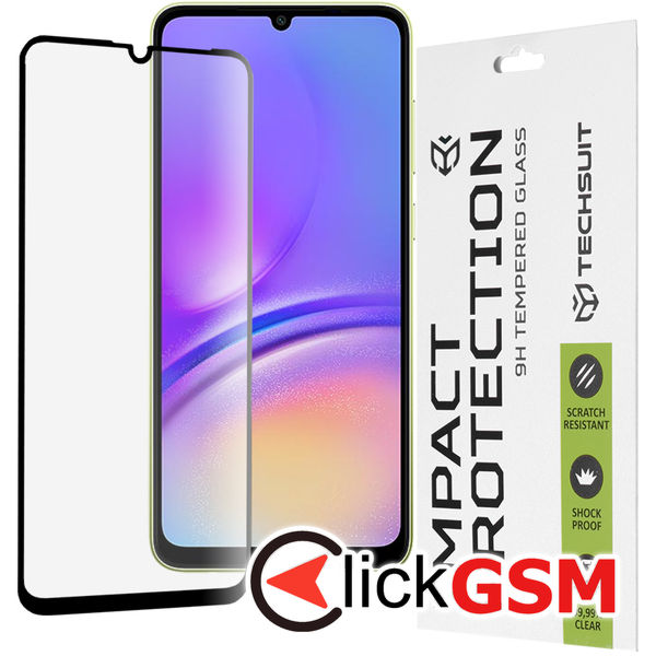 Folie pentru Samsung Galaxy A05 / A05s - Techsuit 111D Full Glue Glass - Negru