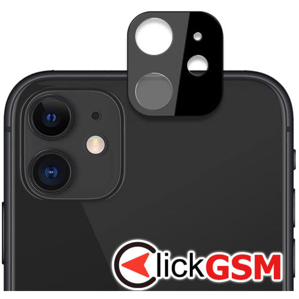 Techsuit - Full Camera Glass - iPhone 12 - Black