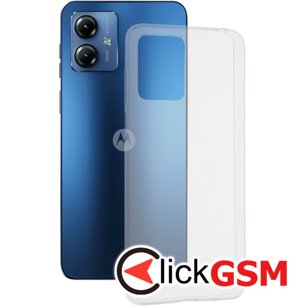 Techsuit - Clear Silicone - Motorola Moto G14 - Transparent