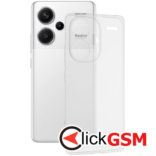 Techsuit - Clear Silicone - Xiaomi Redmi Note 13 Pro+ 5G - Transparent