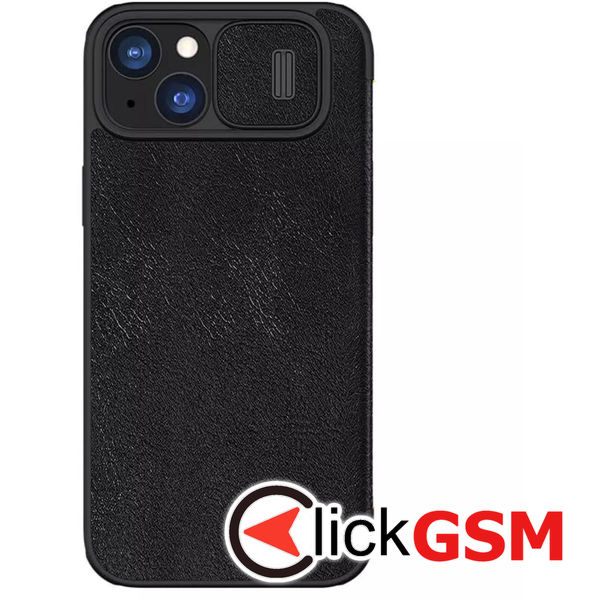 Nillkin - Qin Leather Case - iPhone 15 Plus - Black
