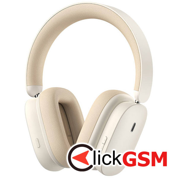 Baseus - Wireless Headphones Bowie H1 (NGTW230202) - Bluetooth 5.2, Foldable, Noise Cancellation - Creamy White