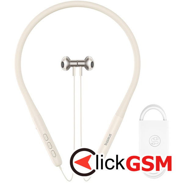 Baseus - Bluetooth Earphones Bowie P1 (A00025800223-Z1) - Half In-ear Neckband, Bluetooth 5.2 - Stellar White