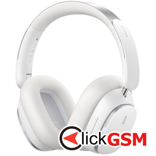 Baseus - Wireless Headphones Bowie H1 Pro (A00050601213-00) - Bluetooth, Noise-Cancellation - Moon White