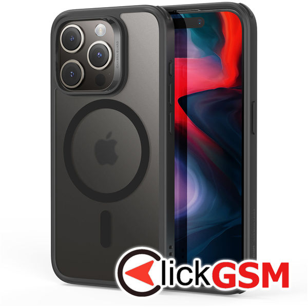 ESR - Classic Hybrid HaloLock - iPhone 15 Pro - Frosted Black