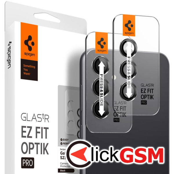 Spigen - Optik.tR Camera Glass (2 pack) - Samsung Galaxy S23 FE / M55 - Black